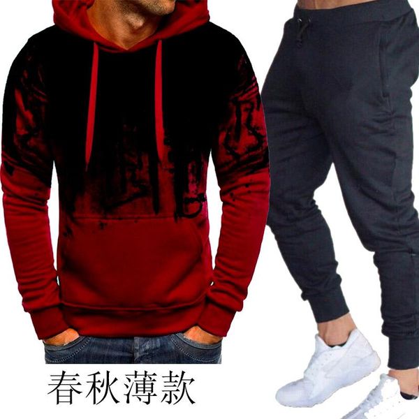 men's tracksuits 2021 spring tracksuit men sets sportswear hoodies pants 2 piece set running mens brand sweatshirt sport joggers sweatp, Gray
men's tracksuits 2021 spring tracksuit men sets sportswear hoodies pants 2 piece set running mens brand sweatshirt sport joggers sweatp, Gray