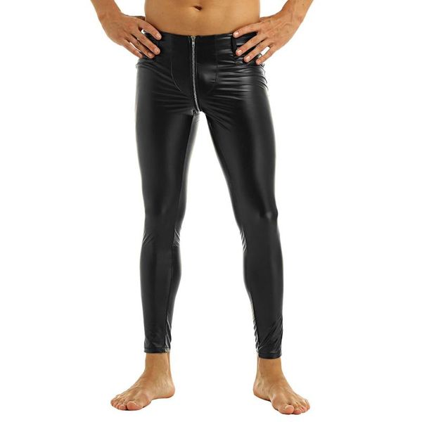 women's panties 2021 fashion mens tight long pencil pants shiny wetlook faux leather zipper crotch skinny legging trousers clubwear, Black;pink
women's panties 2021 fashion mens tight long pencil pants shiny wetlook faux leather zipper crotch skinny legging trousers clubwear, Black;pink