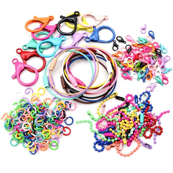 new fashion multi-colors mixed alloy open rings lobster clasp hooks ball chains diy jewelry making findings supplies
new fashion multi-colors mixed alloy open rings lobster clasp hooks ball chains diy jewelry making findings supplies