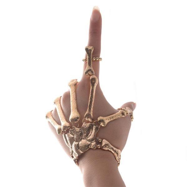 bangle europe and the united states selling exaggerated metal skeleton bracelet ghost claw finger halloween jewelry, Black
bangle europe and the united states selling exaggerated metal skeleton bracelet ghost claw finger halloween jewelry, Black