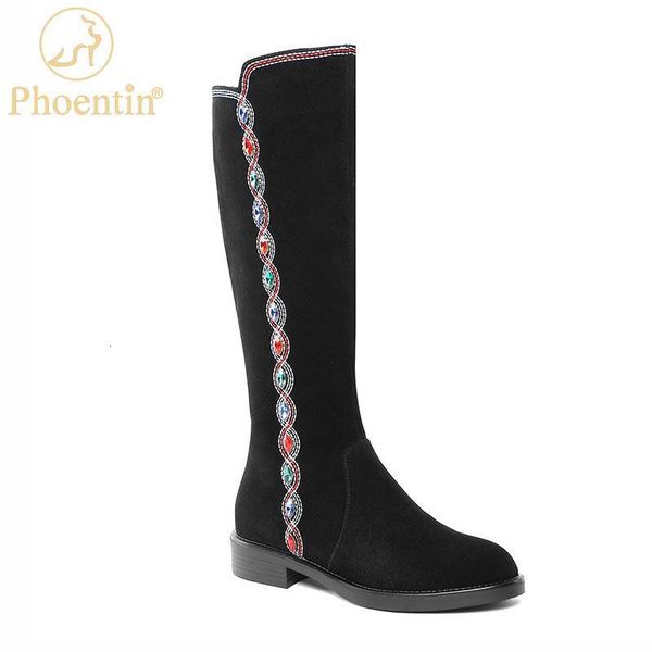 boots phoentin black cow suede winter knee high women's comfortable low heels round toe zip crystal shoes size 34-40 ft1220 0z39
boots phoentin black cow suede winter knee high women's comfortable low heels round toe zip crystal shoes size 34-40 ft1220 0z39