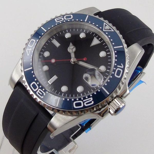 wristwatches 40mm sub mechancial simple men watch black dial red second hand 24 jewels nh35 miyota 8215 rubber strap blue ceramic insert, Slivery;brown
wristwatches 40mm sub mechancial simple men watch black dial red second hand 24 jewels nh35 miyota 8215 rubber strap blue ceramic insert, Slivery;brown