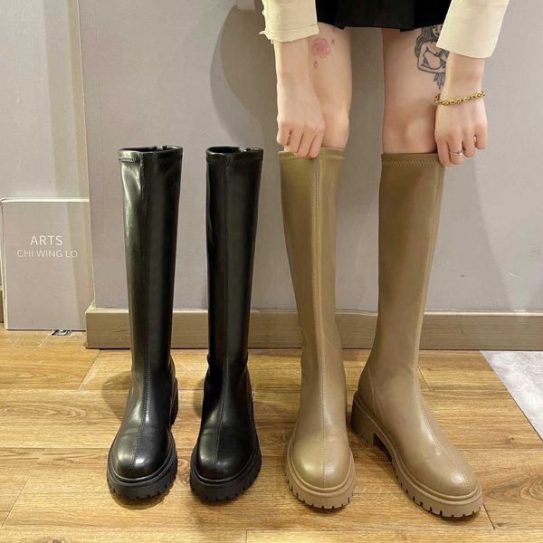 knee high boots women shoes natural genuine leather platform riding boots zipper ladies long boots autumn y1018, Black
knee high boots women shoes natural genuine leather platform riding boots zipper ladies long boots autumn y1018, Black
