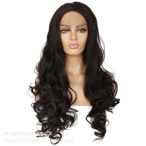 front headgear chemical fiber lace black big wave curly long wig headgear
front headgear chemical fiber lace black big wave curly long wig headgear