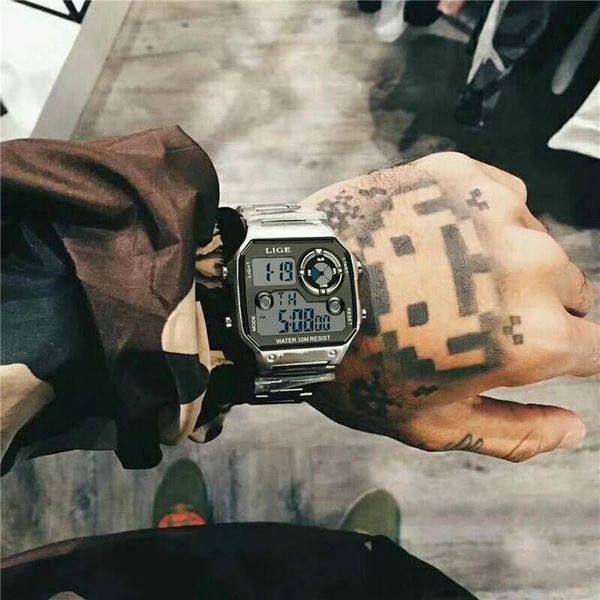 wristwatches lige electronic watch sport waterproof date alarm wristwatch brand fashion men's digital watches relogio masculino, Slivery;brown
wristwatches lige electronic watch sport waterproof date alarm wristwatch brand fashion men's digital watches relogio masculino, Slivery;brown