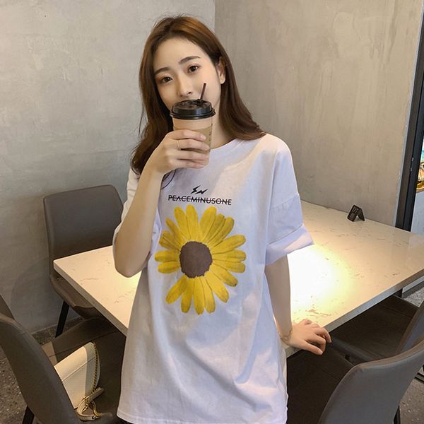 t-shirt t-shirt 2021 summer new chic daisy design short sleeve women's cotton basic print simple versatile top, White
t-shirt t-shirt 2021 summer new chic daisy design short sleeve women's cotton basic print simple versatile top, White