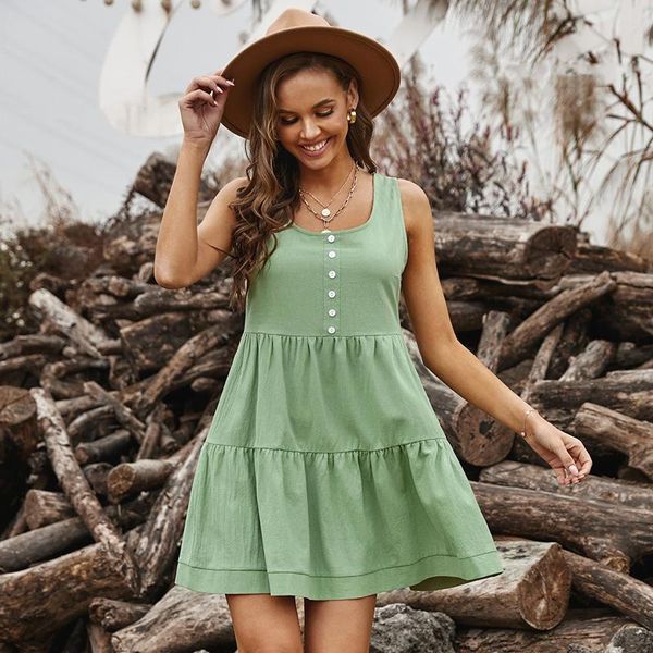 casual dresses dress 2021 summer women's clothing sundress vintage sukienka beach black solid color breasted with pockets and ruffles r, Black;gray
casual dresses dress 2021 summer women's clothing sundress vintage sukienka beach black solid color breasted with pockets and ruffles r, Black;gray