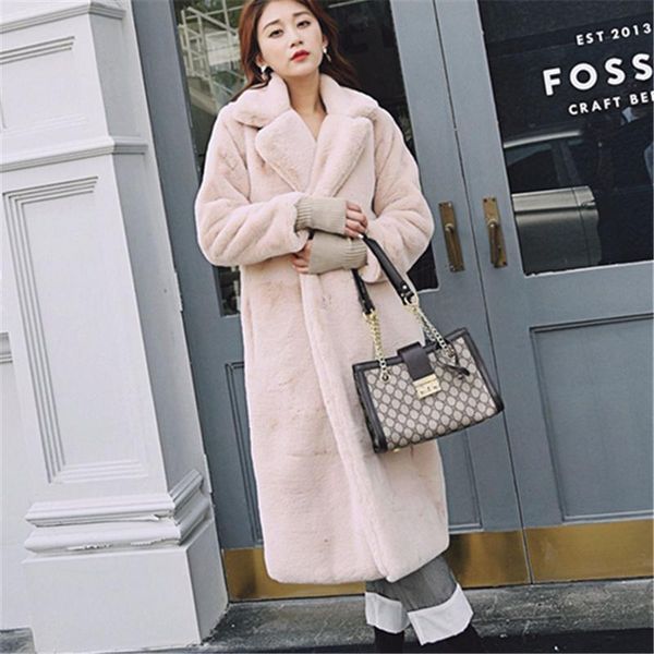 women's fur & faux 2021 winter fashion mid-length style lapel long sleeve loose and warm imitation coat women trendy h071, Black
women's fur & faux 2021 winter fashion mid-length style lapel long sleeve loose and warm imitation coat women trendy h071, Black
