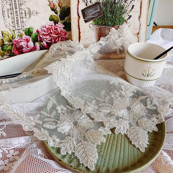 table napkin 6pcs korean style princess lace embroidery coffee cup tea european light luxury placemat mat
table napkin 6pcs korean style princess lace embroidery coffee cup tea european light luxury placemat mat