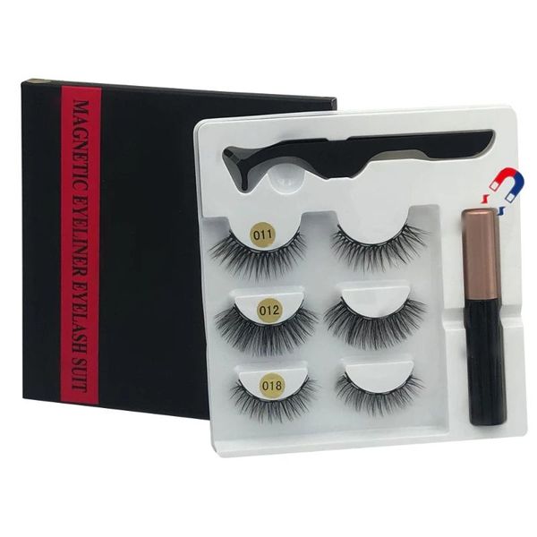 false eyelashes makeup 3 pairs of magnetic + liquid eyeliner tweezers, waterproof long lasting eyelash extension set
false eyelashes makeup 3 pairs of magnetic + liquid eyeliner tweezers, waterproof long lasting eyelash extension set