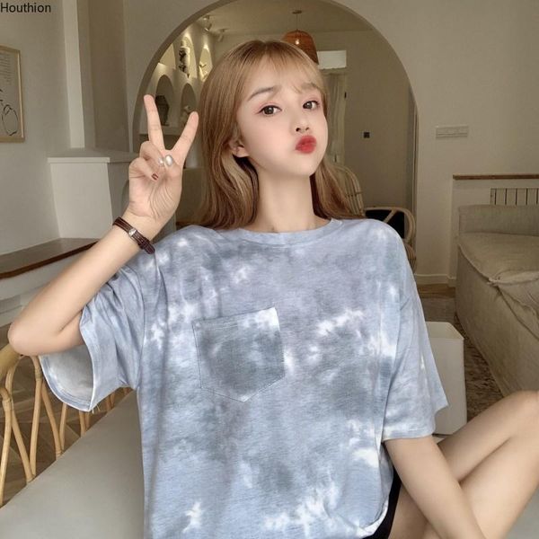 women's t-shirt cotton loose plus size summer fashion casual korean short sleeve retro o-neck houthion, White
women's t-shirt cotton loose plus size summer fashion casual korean short sleeve retro o-neck houthion, White