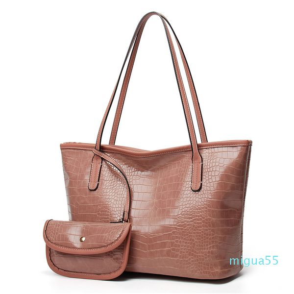 composite bag messenger bag handbag purse designer bag fashion crocodile pattern two in one combo casual