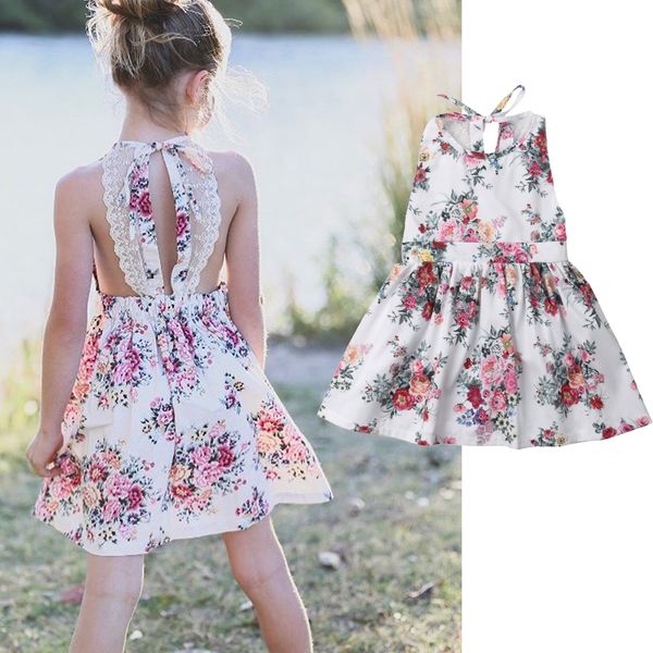 summer dress for baby girl sleeveless floral printed backless party wedding princess dresses children kid clothes, Red;yellow
summer dress for baby girl sleeveless floral printed backless party wedding princess dresses children kid clothes, Red;yellow