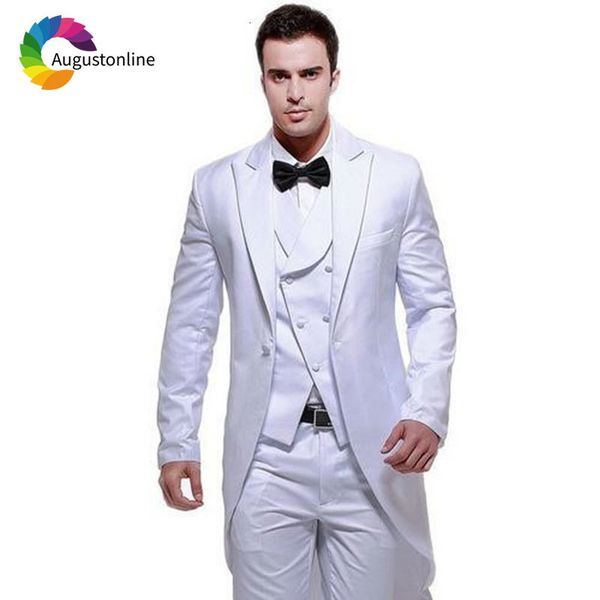 men's suits & blazers vintage white tailcoat men for wedding jacket custom made grey groom tuxedos 3 pieces morning dinner e94f, White;black
men's suits & blazers vintage white tailcoat men for wedding jacket custom made grey groom tuxedos 3 pieces morning dinner e94f, White;black