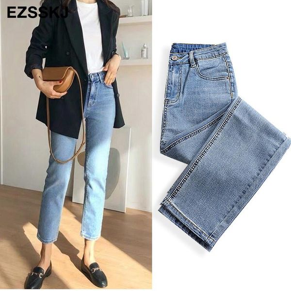 ankle length long jeans woman waist trousers denim washed harem pants loose women's, Blue
ankle length long jeans woman waist trousers denim washed harem pants loose women's, Blue