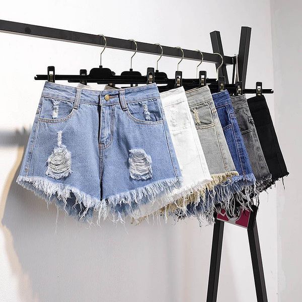 summer ripped jeans high waist women shorts regular black amp club denim short femme with hole plus size 3xl, White;black
summer ripped jeans high waist women shorts regular black amp club denim short femme with hole plus size 3xl, White;black