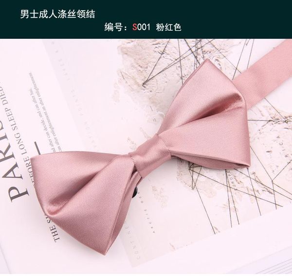 bow ties groom groomsmen solid color tie men's wedding british formal dress pink suit accessories, Black;gray
bow ties groom groomsmen solid color tie men's wedding british formal dress pink suit accessories, Black;gray
