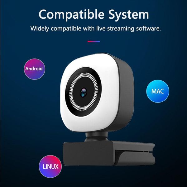 2k/1080p webcam auto focus usb computer pc camera w/ ring fill noise-cancel mic peripherals webcams ip
2k/1080p webcam auto focus usb computer pc camera w/ ring fill noise-cancel mic peripherals webcams ip