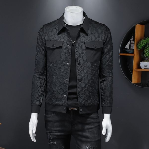 men's spring 2021 embroidered jacket korean style trendy handsome casual fashion tooling printed jacket, Black;brown
men's spring 2021 embroidered jacket korean style trendy handsome casual fashion tooling printed jacket, Black;brown