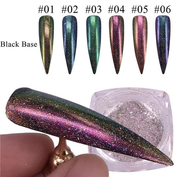 box chameleon holographic nail glitter powder gel polish chrome pigment dust shinning glitters manicure art decoration1, Silver;gold
box chameleon holographic nail glitter powder gel polish chrome pigment dust shinning glitters manicure art decoration1, Silver;gold