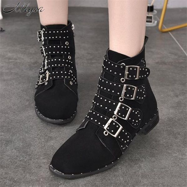 boots 2021 winter warm ankle fashion buckles low heeled women black studded zipper leather botas mujer
boots 2021 winter warm ankle fashion buckles low heeled women black studded zipper leather botas mujer