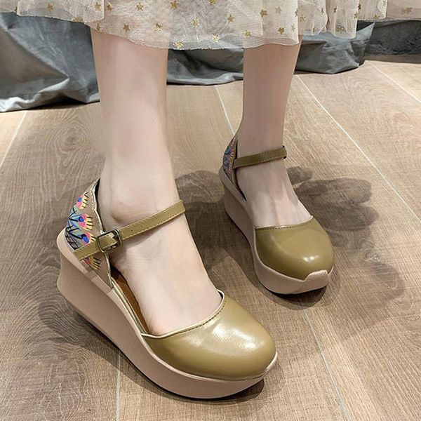 sandals rimocy 2021 vintage print wedges heels platform shoes women ankle wrap chunky woman national style summer ladies, Black
sandals rimocy 2021 vintage print wedges heels platform shoes women ankle wrap chunky woman national style summer ladies, Black