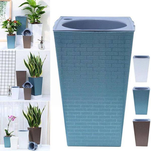 planters & pots brick pattern flowerpot imitation metal plastic flower pot square and tall type for gardening potted plants o9m4
planters & pots brick pattern flowerpot imitation metal plastic flower pot square and tall type for gardening potted plants o9m4