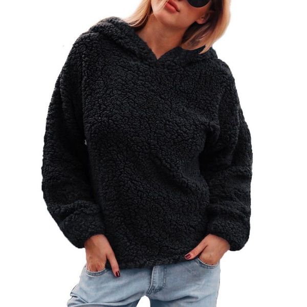 women's hoodies & sweatshirts 2021 women casual hoodie pullover sweatshirt winter warm faux fur coat long sleeve fashion fluffy hooded, Black
women's hoodies & sweatshirts 2021 women casual hoodie pullover sweatshirt winter warm faux fur coat long sleeve fashion fluffy hooded, Black