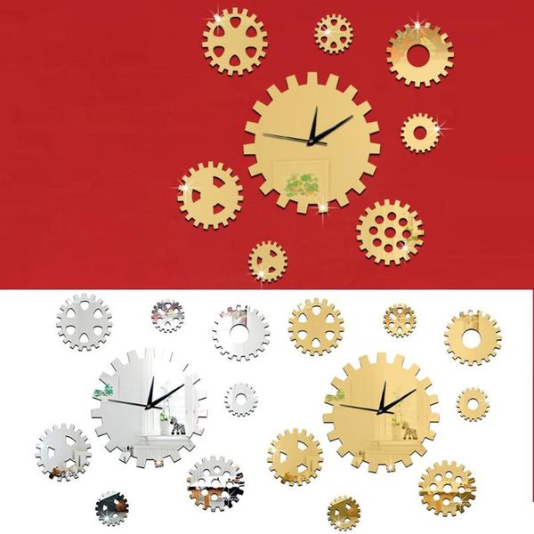 wall clocks modern diy 3d large gear clock sticker decal watch decor home office room silent relogio de parede gift
wall clocks modern diy 3d large gear clock sticker decal watch decor home office room silent relogio de parede gift