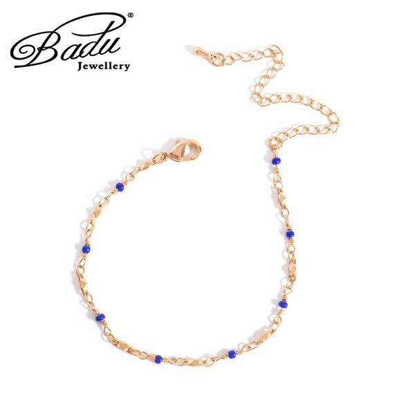 anklets badu bohemian beaded for women trend beach foot jewelry link chain blue ankle bracelets summer accessories gift, Red;blue
anklets badu bohemian beaded for women trend beach foot jewelry link chain blue ankle bracelets summer accessories gift, Red;blue