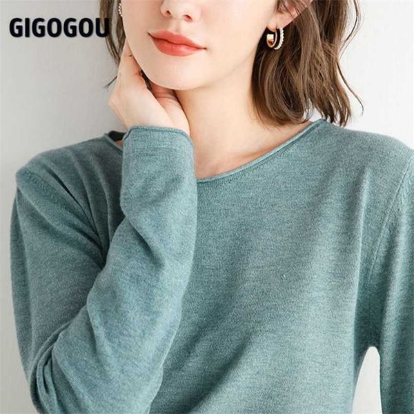 gigogou curly o neck women sweater basic solid pullovers autumn spring korean fashion knitted jumpers chic sueters de mujer 211018, White;black
gigogou curly o neck women sweater basic solid pullovers autumn spring korean fashion knitted jumpers chic sueters de mujer 211018, White;black