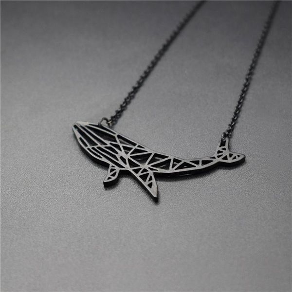 pendant necklaces 4 colors origami whale necklace charm female and male gift fashion women jewellery geometric, Silver
pendant necklaces 4 colors origami whale necklace charm female and male gift fashion women jewellery geometric, Silver
