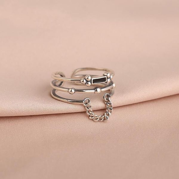 designer original thai silver multi-layer opening adjustable ring retro domineering wide version cold wind ladies jewelry cluster rings, Golden;silver
designer original thai silver multi-layer opening adjustable ring retro domineering wide version cold wind ladies jewelry cluster rings, Golden;silver