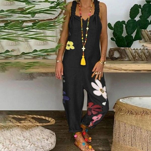 women's jumpsuits & rompers summer floral print women jumpsuit backless overalls casual lace up strappy long romper loose v neck sleeve, Black;white
women's jumpsuits & rompers summer floral print women jumpsuit backless overalls casual lace up strappy long romper loose v neck sleeve, Black;white