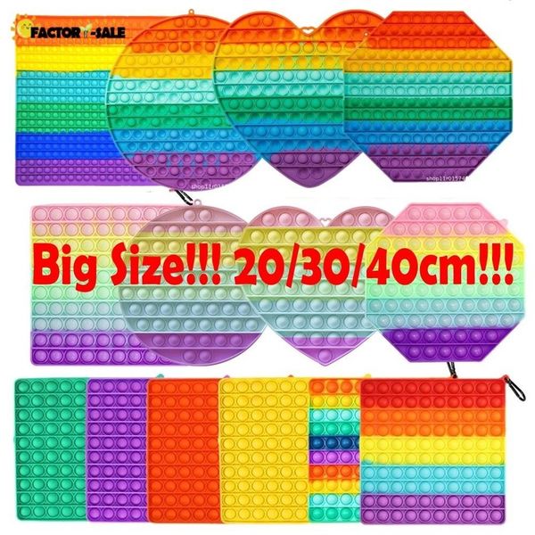 dhl 20/30/40/50cm super big size push bubble fidget toys autism needs squishy stress reliever rainbow kid funny anti-stress fidget party
dhl 20/30/40/50cm super big size push bubble fidget toys autism needs squishy stress reliever rainbow kid funny anti-stress fidget party