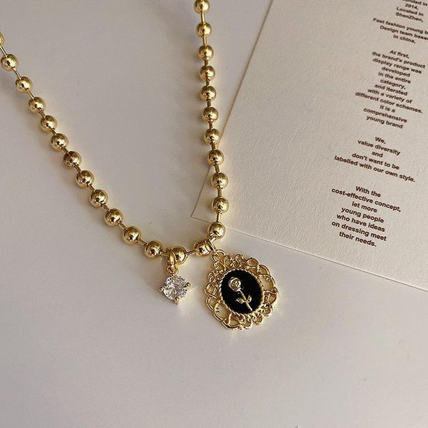 pendant necklaces origin summer french vintage lace rose flower necklace for women stylish enamel round beads rhinestone jewelry, Silver
pendant necklaces origin summer french vintage lace rose flower necklace for women stylish enamel round beads rhinestone jewelry, Silver