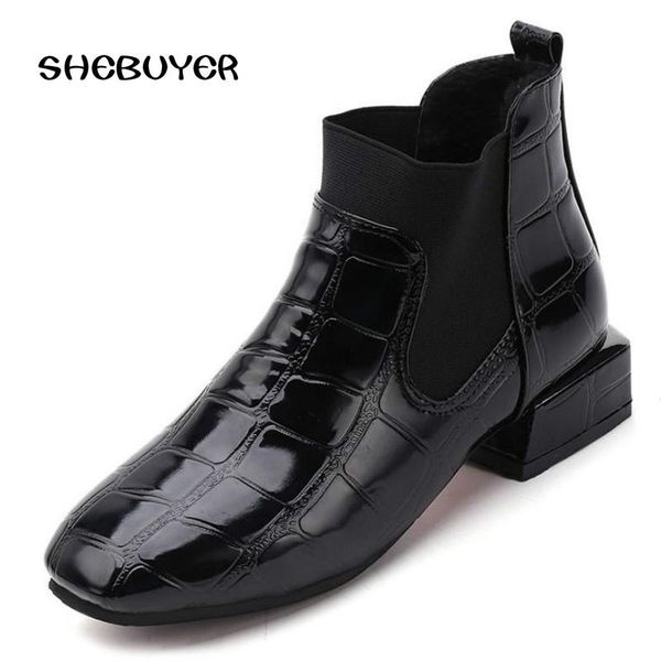 boots spring autumn ankle for women booties 2021 woman short slip on low heels boot botas mujer pu leather ladies shoes, Black
boots spring autumn ankle for women booties 2021 woman short slip on low heels boot botas mujer pu leather ladies shoes, Black