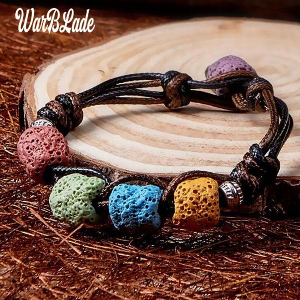 fashion jewelry colorful natural stone lava beads bracelets multilayer leather bracelet charms wristband for women link, chain, Black
fashion jewelry colorful natural stone lava beads bracelets multilayer leather bracelet charms wristband for women link, chain, Black