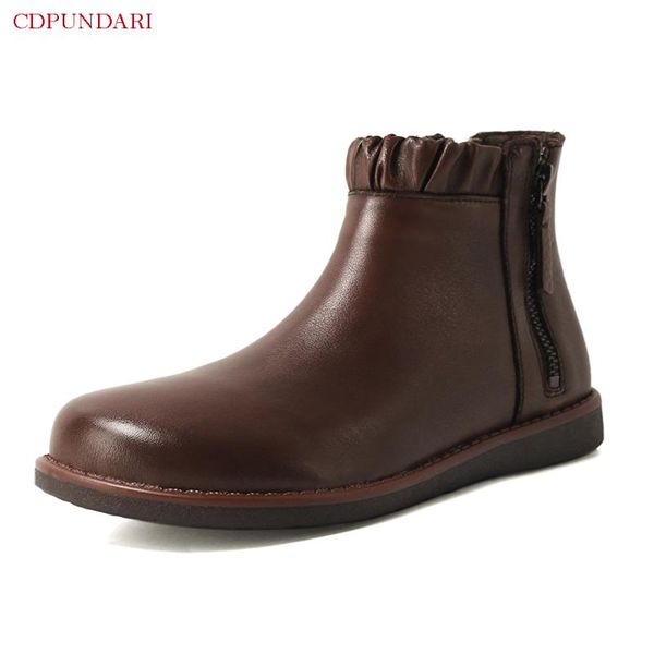 boots black brown genuine leather low heels ankle for women cowhide platform ladies autumn winter short shoes
boots black brown genuine leather low heels ankle for women cowhide platform ladies autumn winter short shoes