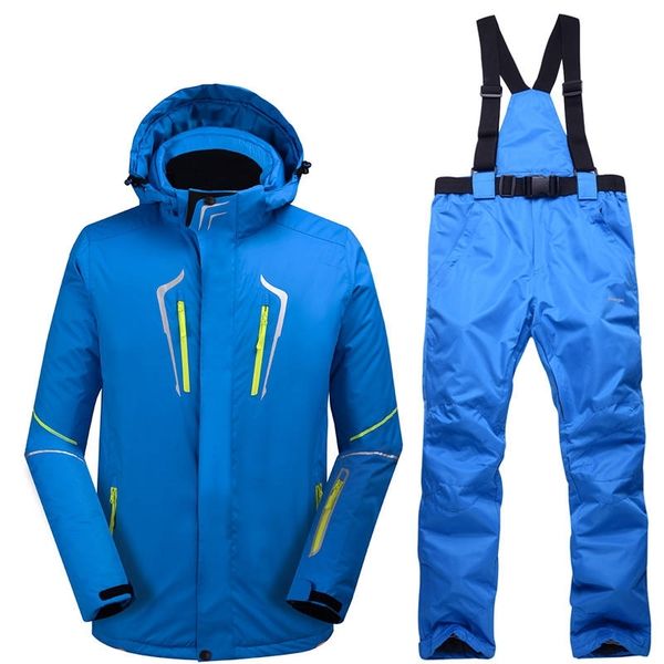 men's outdoor ski suit windproof waterproof snowboard mountaineering jacket + thick warm winter wear bib ski pants
men's outdoor ski suit windproof waterproof snowboard mountaineering jacket + thick warm winter wear bib ski pants