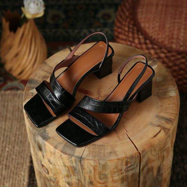 dress shoes sklfgxzy summer arrival genuine leather sandals women's high heels black fashionable roman style slippers
dress shoes sklfgxzy summer arrival genuine leather sandals women's high heels black fashionable roman style slippers