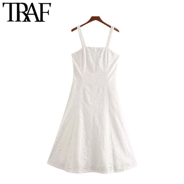 traf women sweet fashion hollow out embroidery midi dress vintage back zipper with lining straps female dresses mujer 210415, Black;gray
traf women sweet fashion hollow out embroidery midi dress vintage back zipper with lining straps female dresses mujer 210415, Black;gray