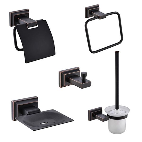 zinc bathroom accessories black towel hanger ring bathrobe hook wall mounted brush toilet paper holder soap basket plate bath accessory set
zinc bathroom accessories black towel hanger ring bathrobe hook wall mounted brush toilet paper holder soap basket plate bath accessory set