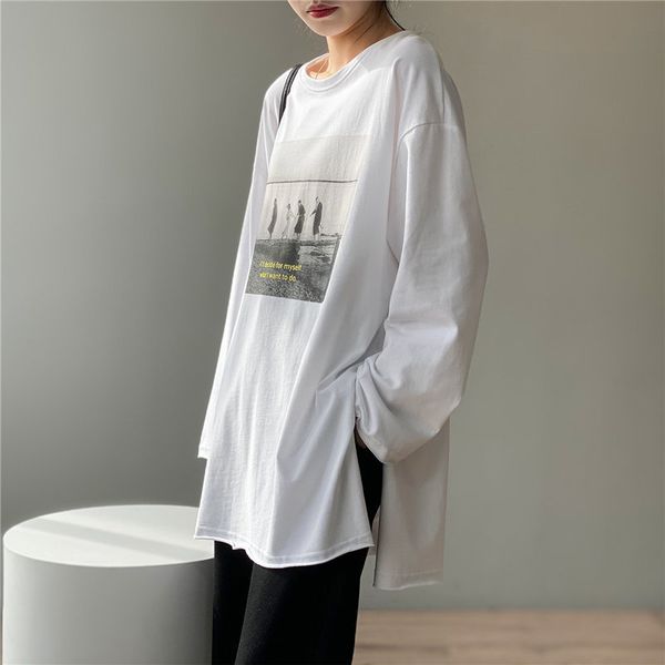 women's blouses & shirts hzirip brief women's t-shirt, wide shirt with long sleeves and stamps, student sweaters, baggy chic yxa8, White
women's blouses & shirts hzirip brief women's t-shirt, wide shirt with long sleeves and stamps, student sweaters, baggy chic yxa8, White