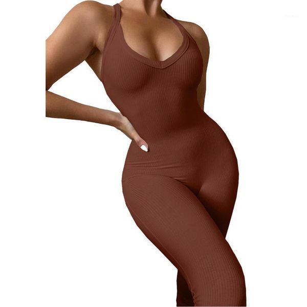 women's tracksuits solid color high elastic crater fabric casual sling jumpsuit, Gray
women's tracksuits solid color high elastic crater fabric casual sling jumpsuit, Gray