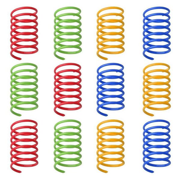 cat toys 12pcs interactive toys, colorful spring toy plastic coil spiral springs for kitten pets novelty gift
cat toys 12pcs interactive toys, colorful spring toy plastic coil spiral springs for kitten pets novelty gift
