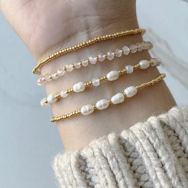 charm bracelets 2021 simple fashion gold-color bead elastic beaded bracelet gift accessories for friends christmas year bangle, Golden;silver
charm bracelets 2021 simple fashion gold-color bead elastic beaded bracelet gift accessories for friends christmas year bangle, Golden;silver