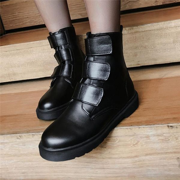 boots women's ankle booties low-heeled round toe comfortable wedge shoes hook & loop winter female snow, Black
boots women's ankle booties low-heeled round toe comfortable wedge shoes hook & loop winter female snow, Black