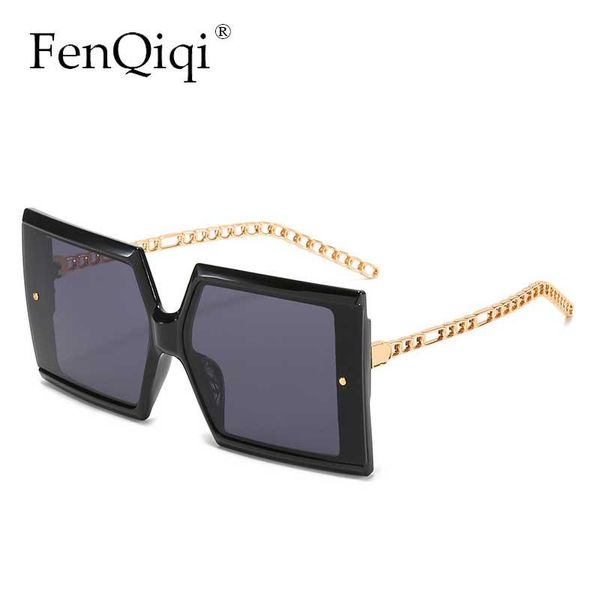 sunglasses fashion oversized square brand for female ladies unique sun glasses punk eye wear retro metal oculos, White;black
sunglasses fashion oversized square brand for female ladies unique sun glasses punk eye wear retro metal oculos, White;black