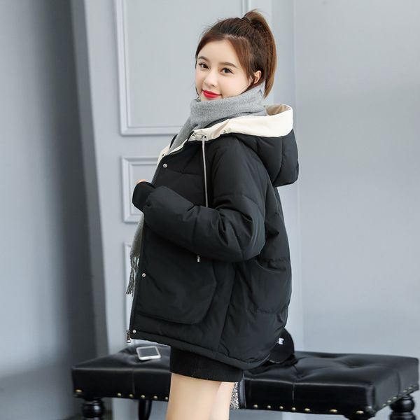 women's down & parkas orwindny winter coat fashion jacket cotton padded parka outwear hooded 7 colors solid female mge5, Black
women's down & parkas orwindny winter coat fashion jacket cotton padded parka outwear hooded 7 colors solid female mge5, Black